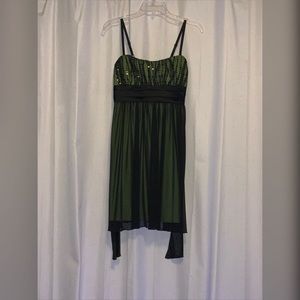 Women’s fancy green dress